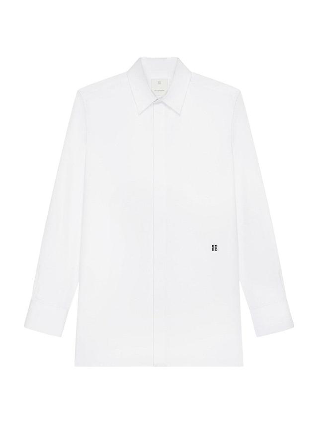 Mens Basic Dress Shirt with Mini 4G Embroidery Product Image