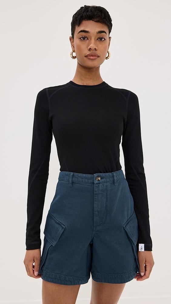 JW Anderson Anchor Embroidery Panelled Top | Shopbop Product Image