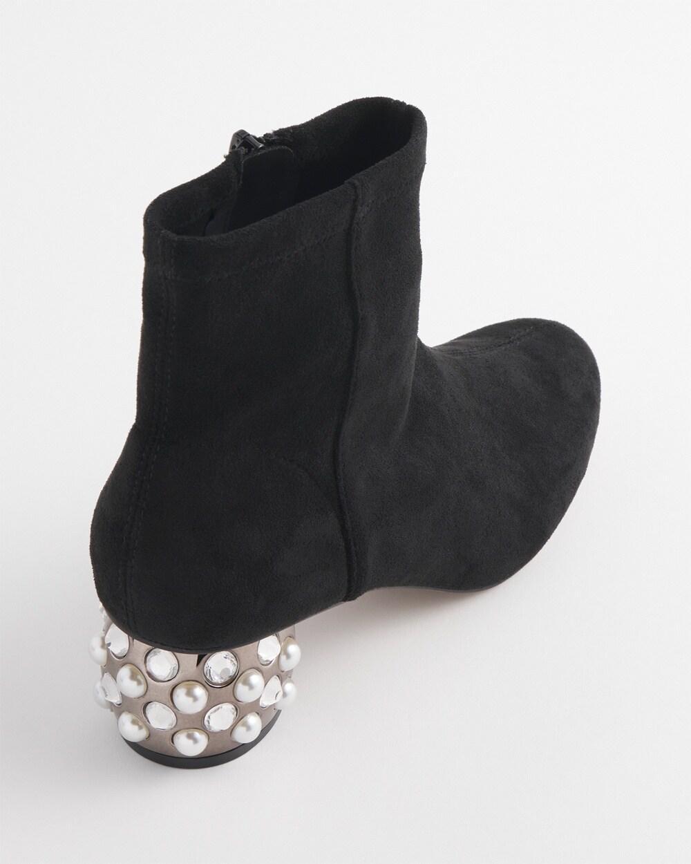 Danika Embellished Vegan Suede Boots Product Image