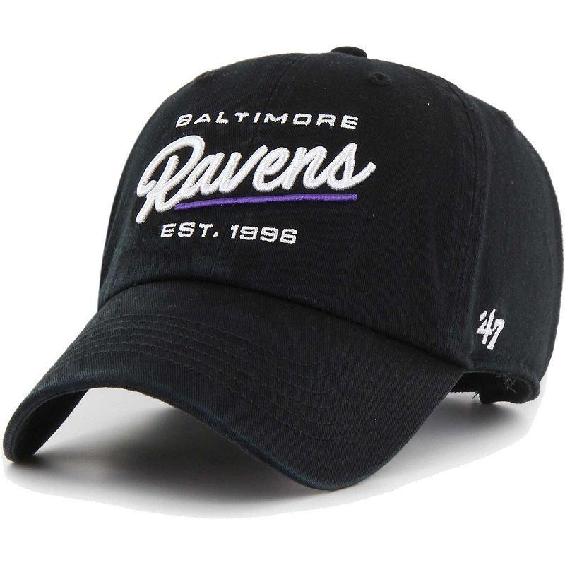 Womens 47 Baltimore Ravens Sidney Clean Up Adjustable Hat Product Image