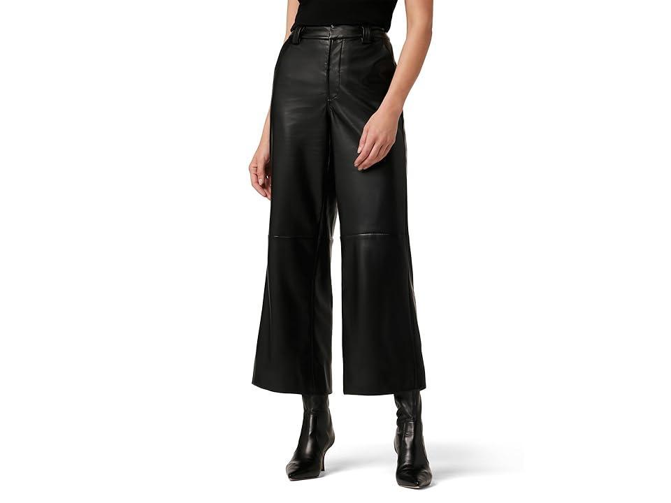 Joes Jeans The Mia High Rise Wide Leg Faux Leather Pants Product Image