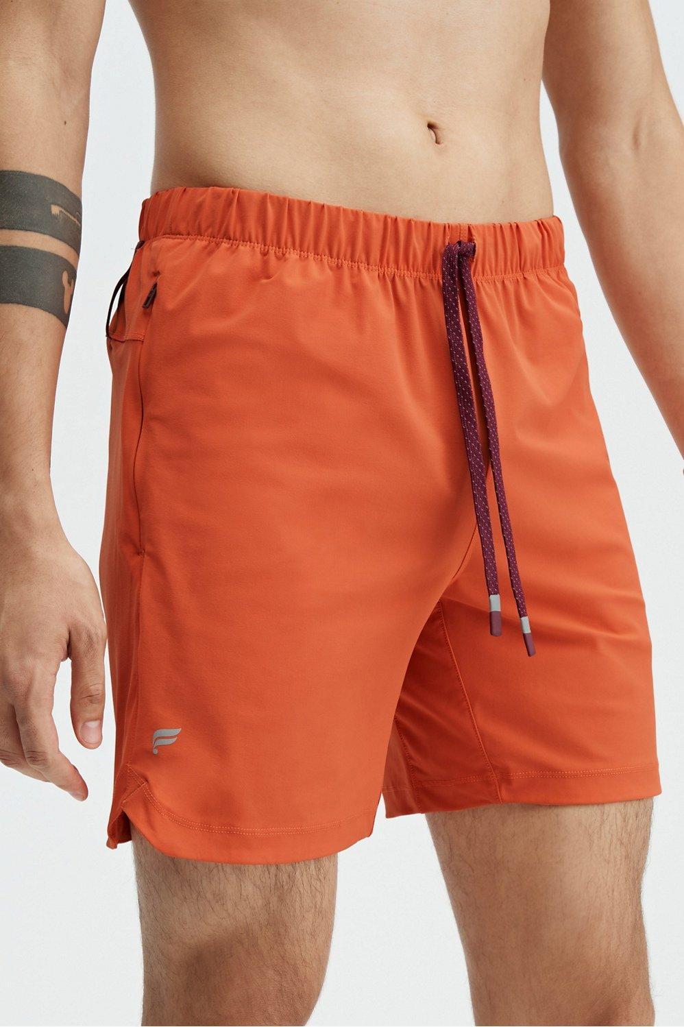 Fabletics Men The One Short male Orange Rust Size M Product Image