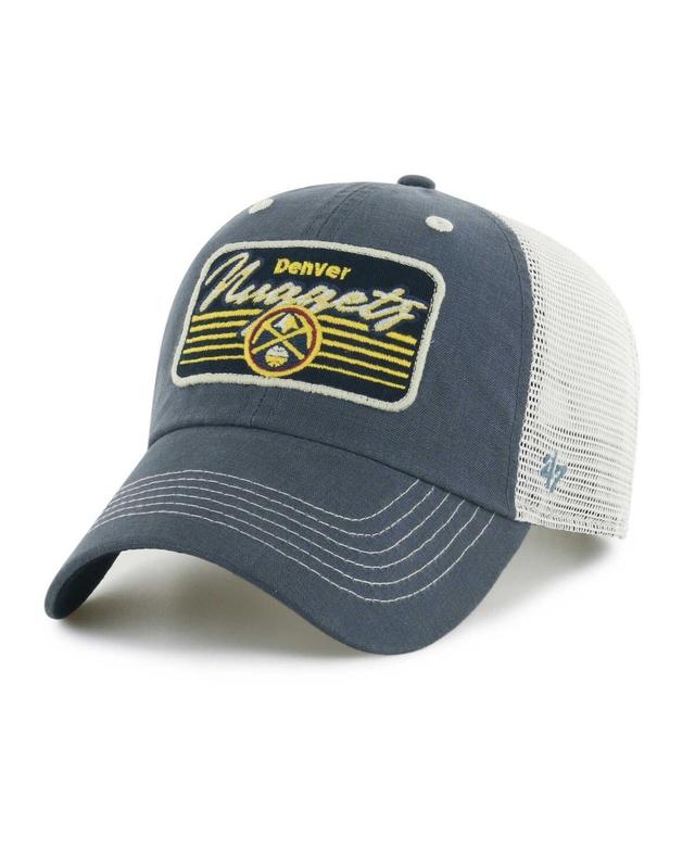 Mens 47 Navy Denver Nuggets Five Point Patch Clean Up Adjustable Hat, Nug Blue Product Image