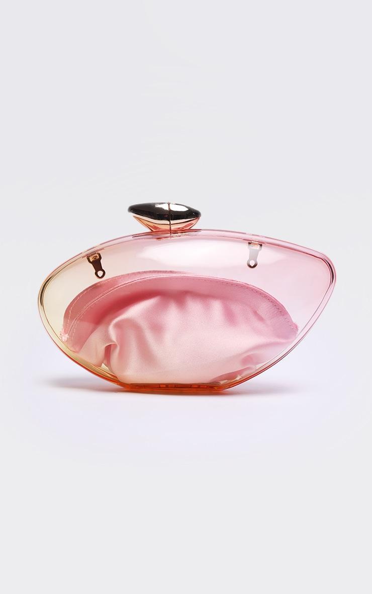 Pink Ombre Oval Hard Clutch Product Image