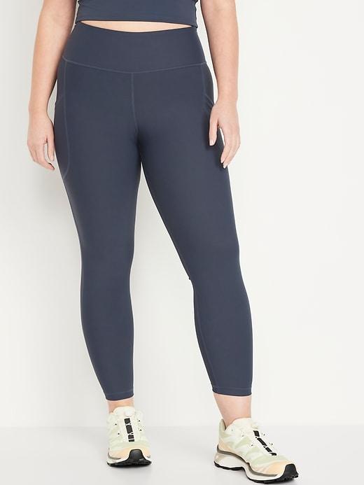 High-Waisted PowerSoft Ribbed Leggings Product Image