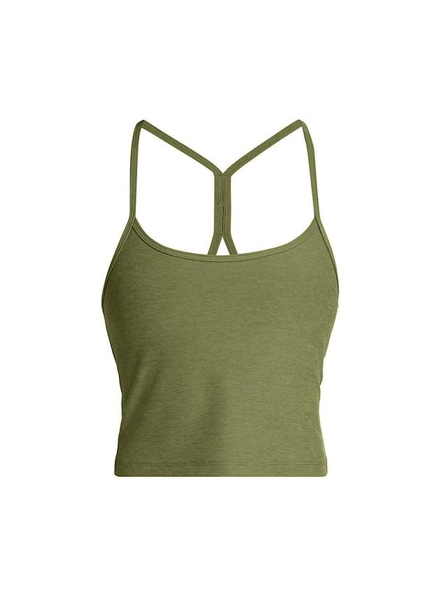 Womens Spacedye Racerback Crop Tank Product Image