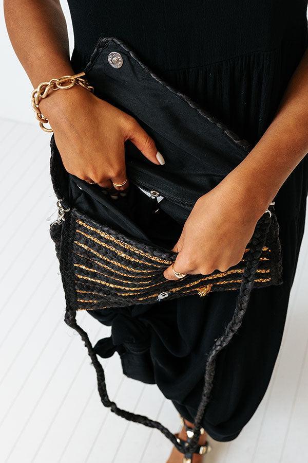 Going For Glam Woven Clutch Product Image