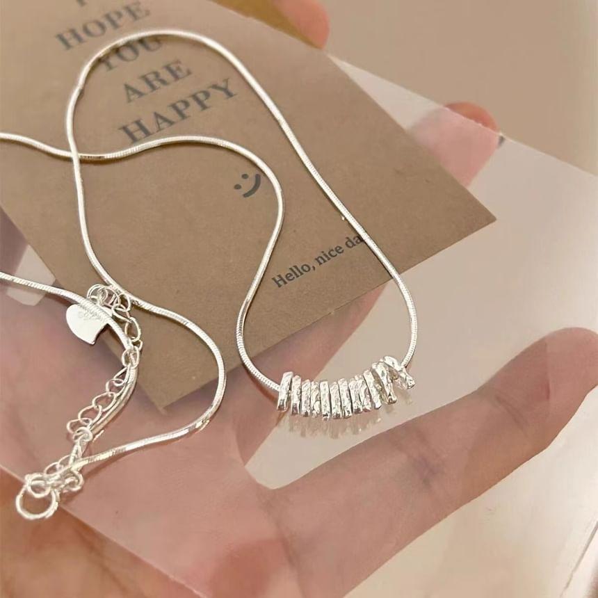 Sterling Silver Chip Necklace Product Image