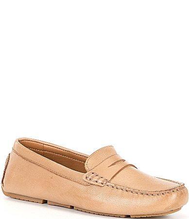 Flag LTD. Womens Morgan Leather Penny Loafer Moccasins Product Image