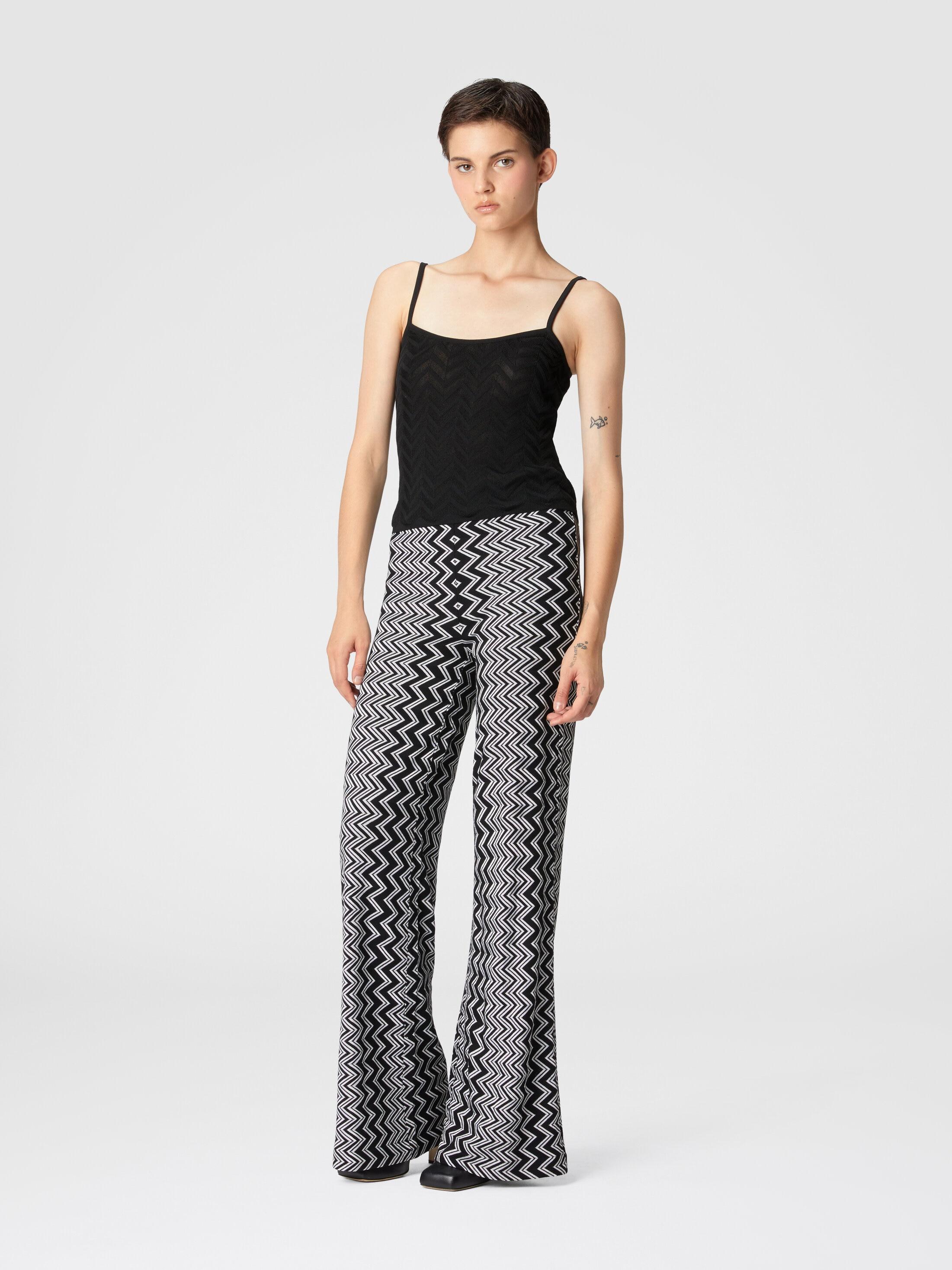 Zigzag wool and viscose trousers Product Image