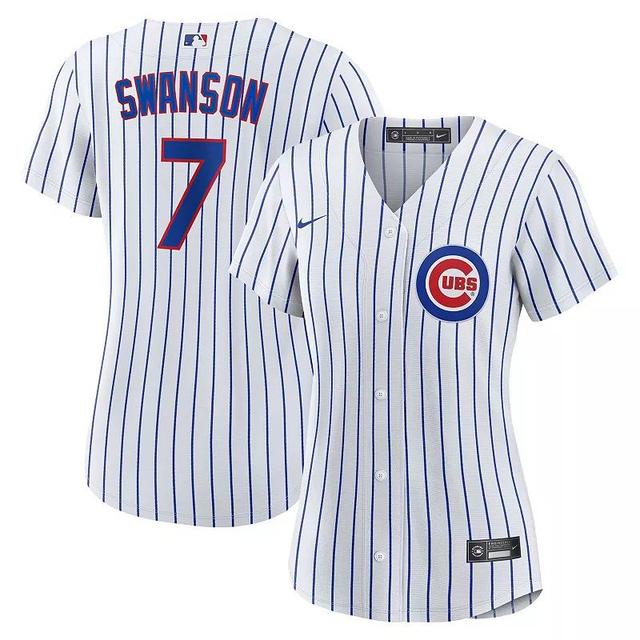 Womens Nike Dansby Swanson /Royal Chicago Cubs Home Replica Player Jersey Product Image