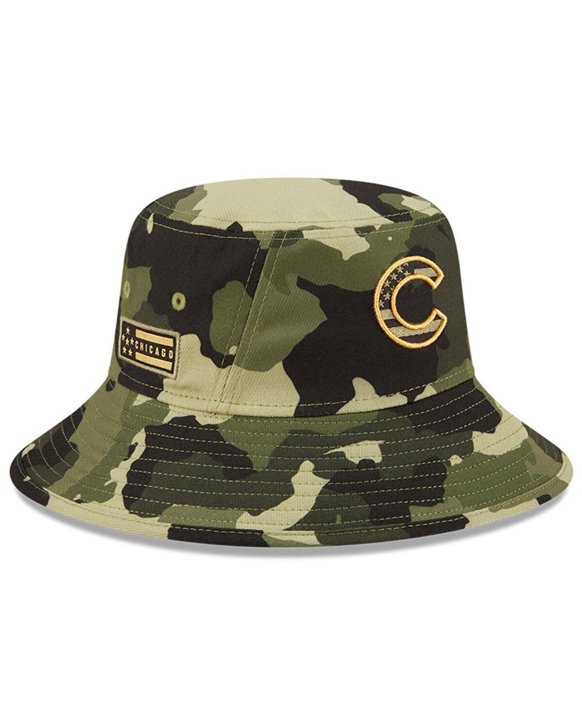 Mens New Era Camo Chicago Cubs 2022 Armed Forces Day Bucket Hat Product Image