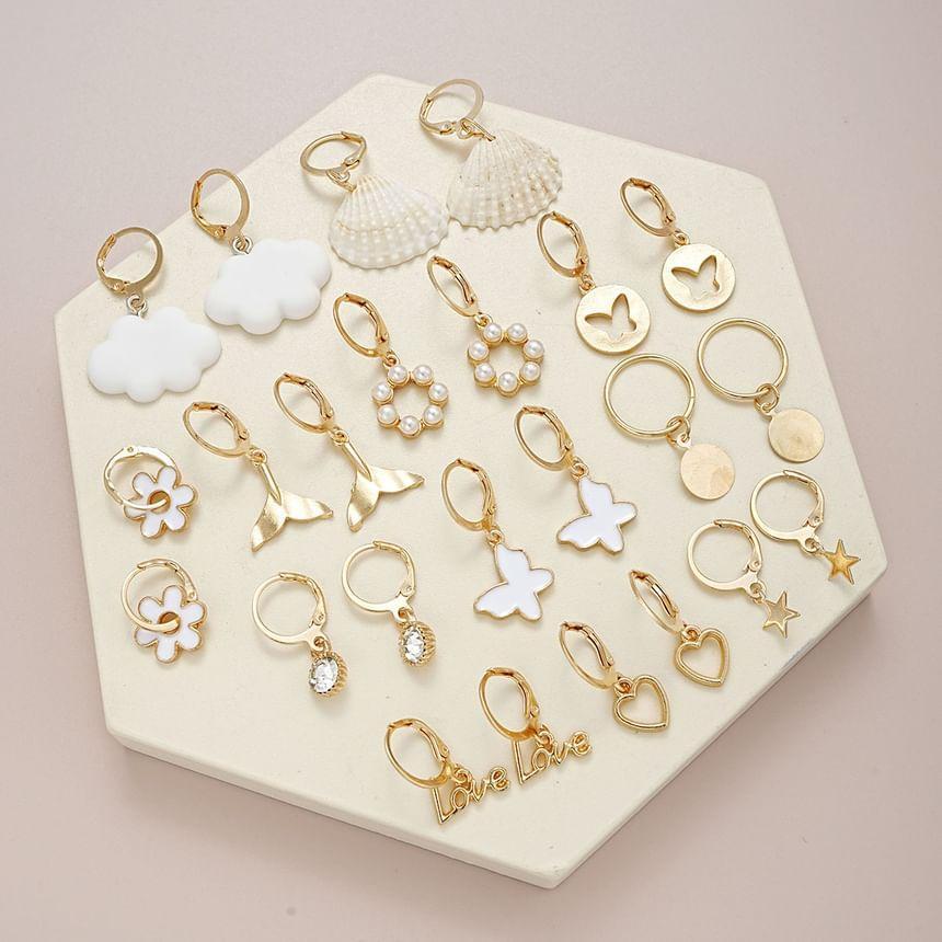 Metallic Drop Earring Set Product Image