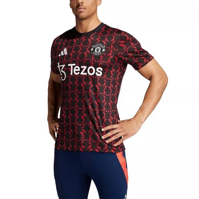 Mens adidas Black Manchester United 2024/25 Pre-Match Top Product Image