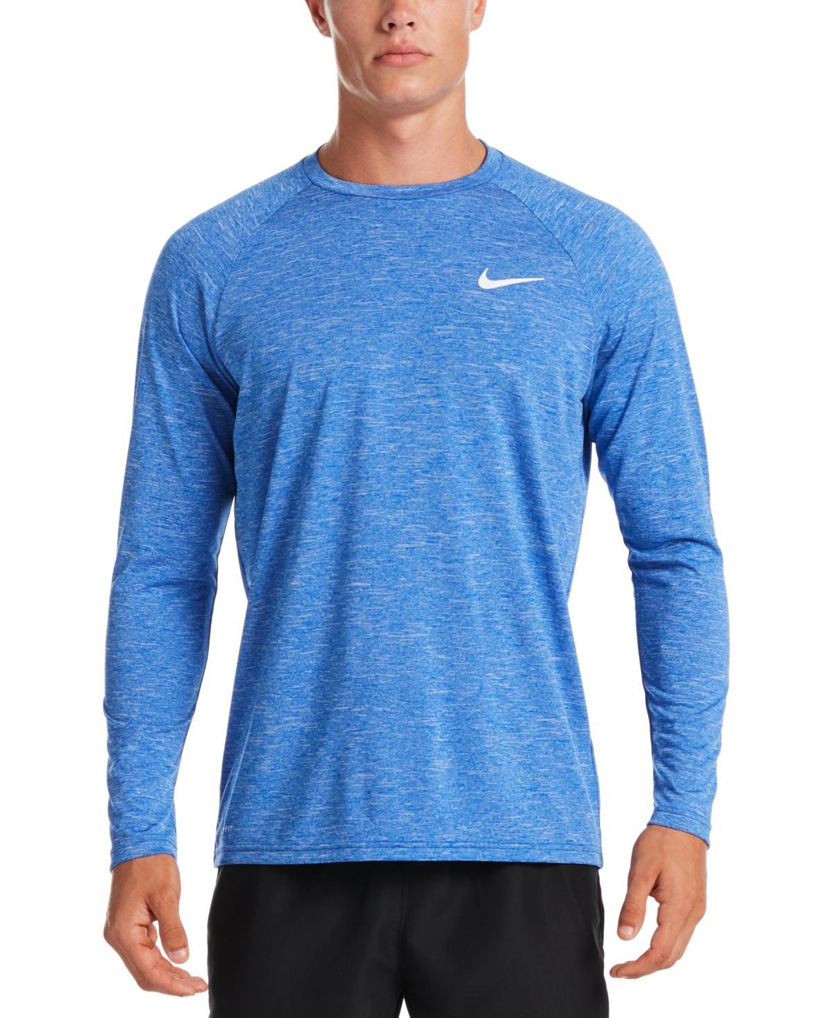 Nike Mens Heather Hydroguard Long Sleeve Swim T-Shirt Product Image