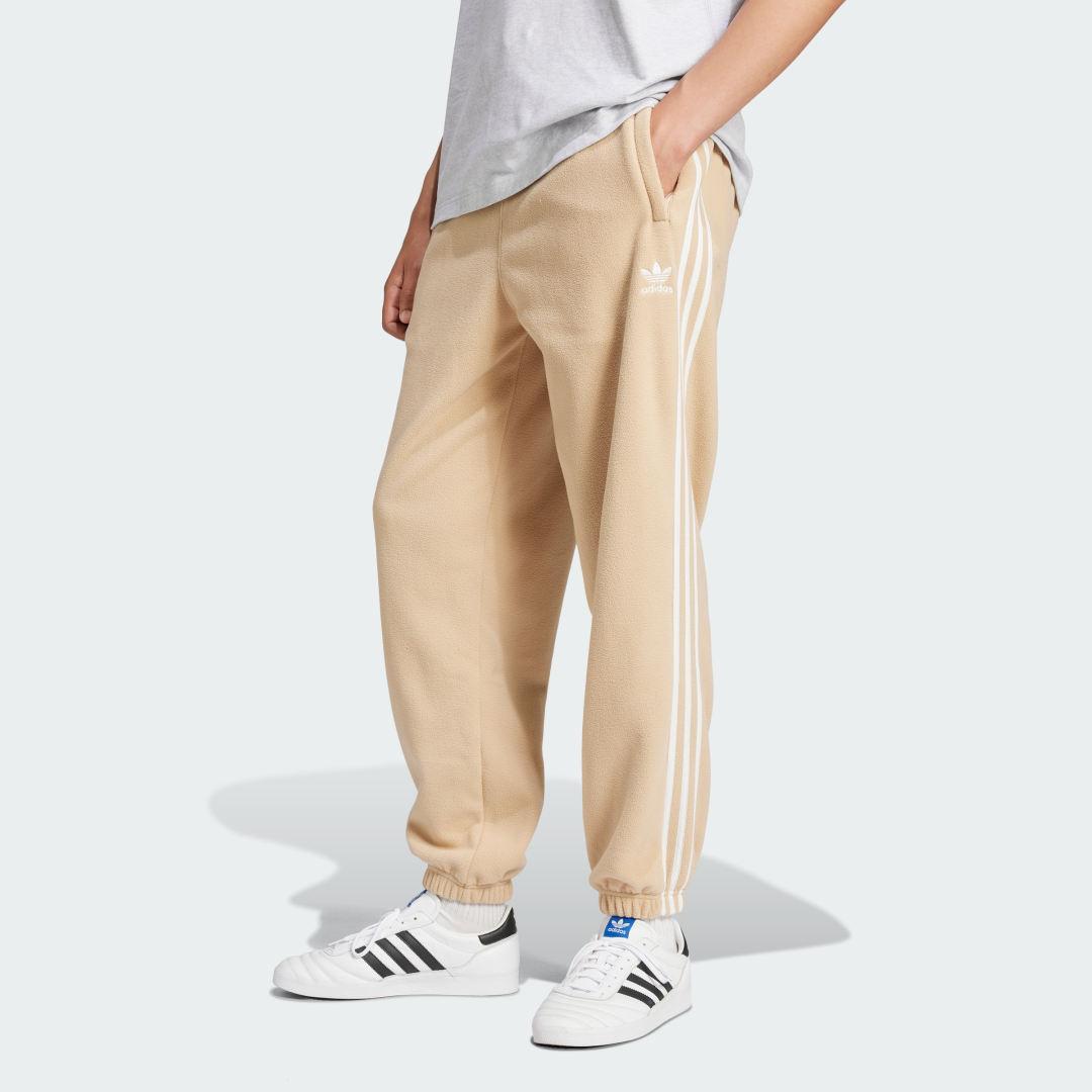 adidas Adicolor 3-Stripes Fleece Sweat Pants Black XL Mens Product Image