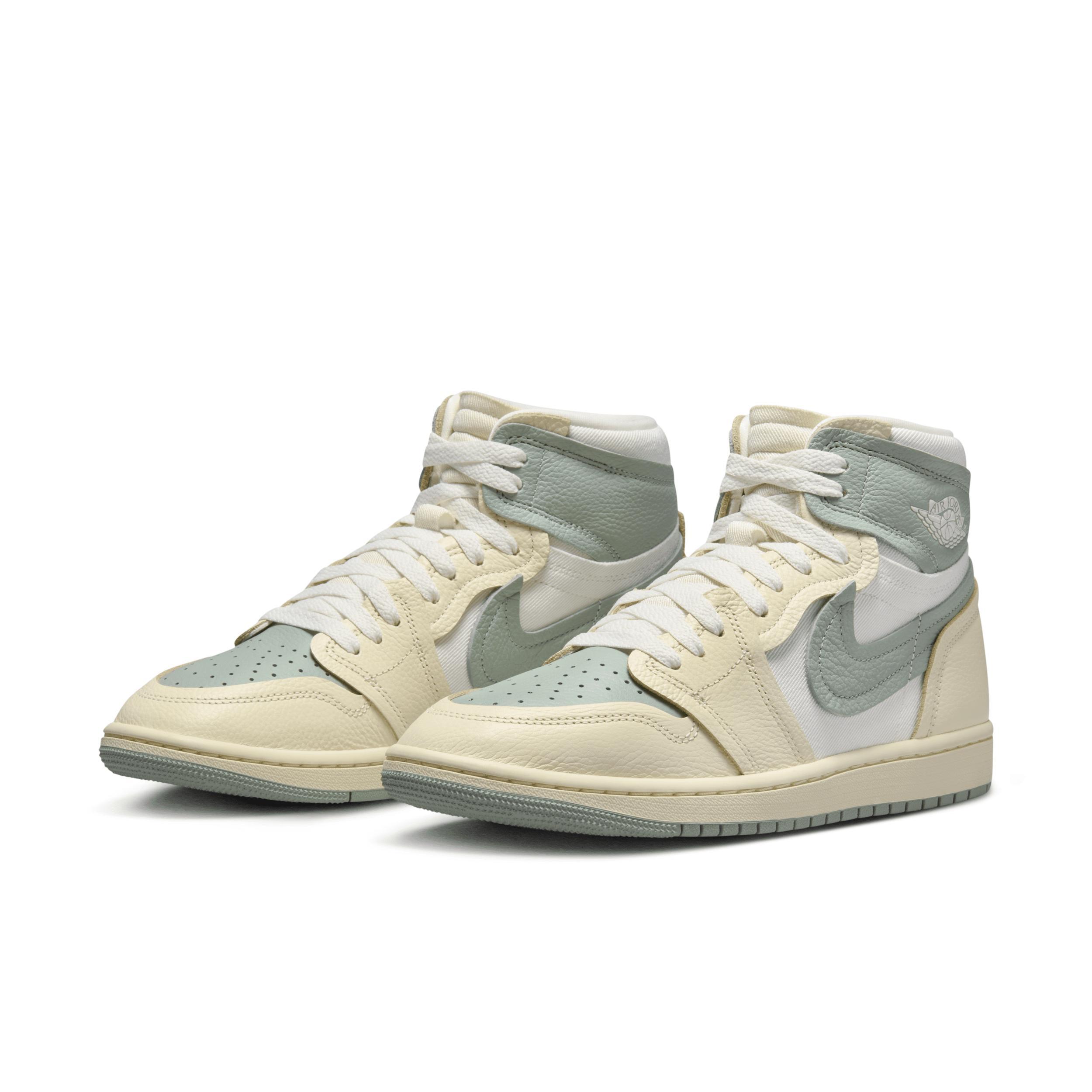 Jordan Womens Jordan Air Jordan 1 MM High - Womens Shoes Legend Sand/Jade Product Image