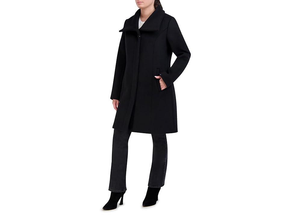 Cole Haan Double Face Wool Button-Up Coat with Convertible Collar Women's Coat product image