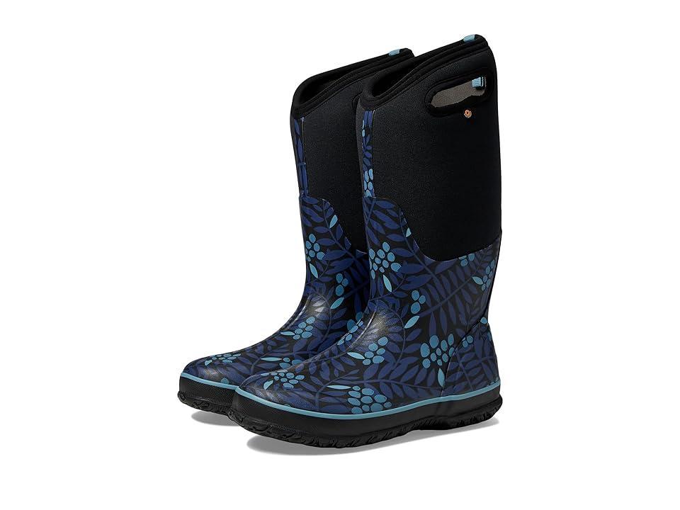 Bogs Classic Tall (Blue Multi Winterberry) Women's Waterproof Boots Product Image