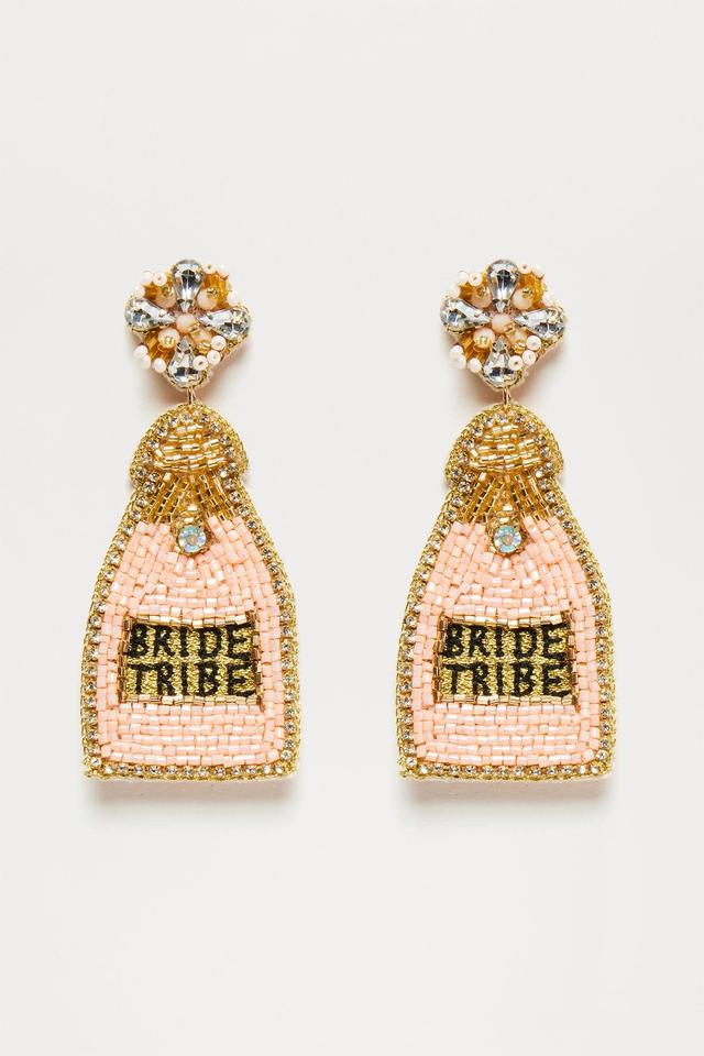 Bride Tribe Earrings - Pink Product Image