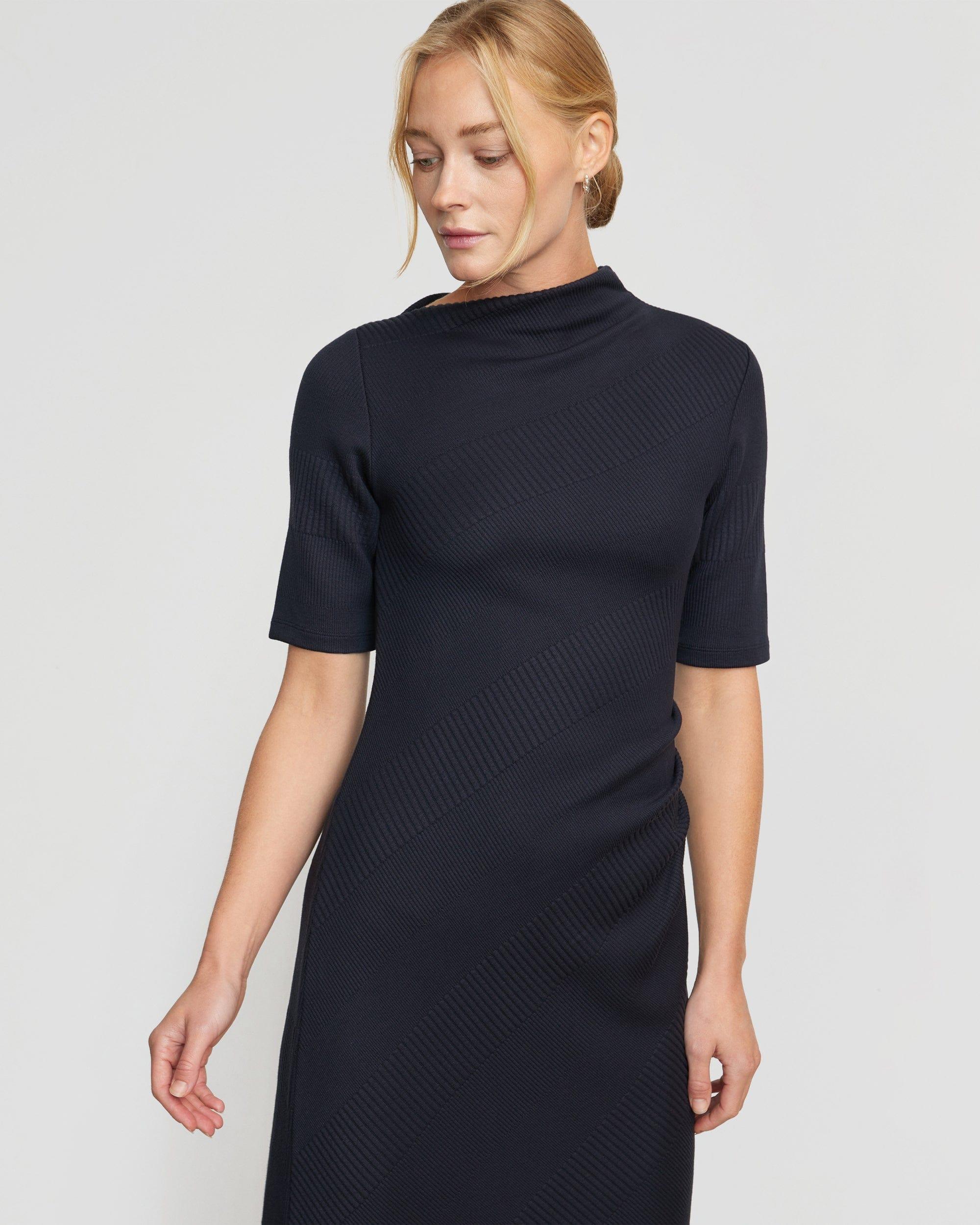 Evie Ribbed-Knit Jersey Dress Product Image