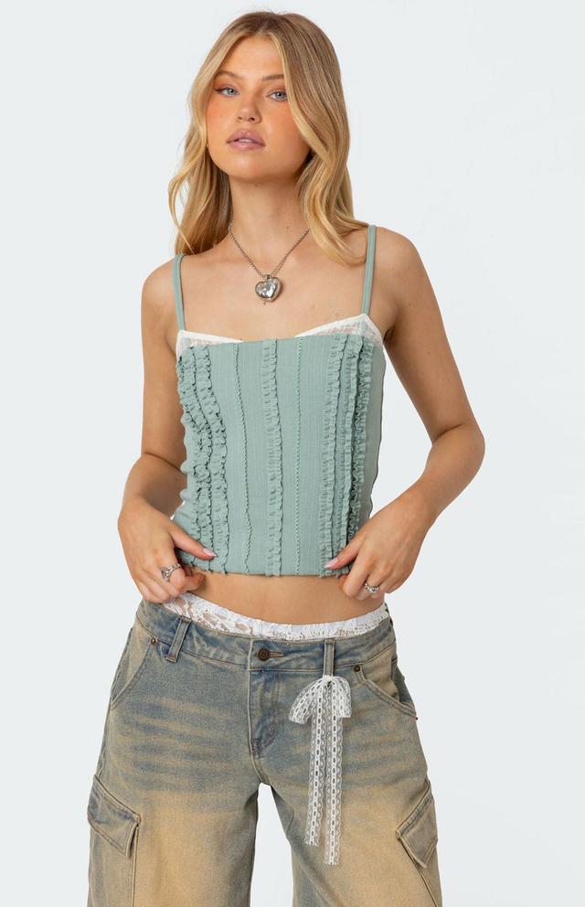 Edikted Women's Ruffled Bra Top Product Image