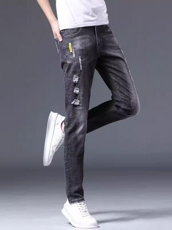 Mid Rise Washed Distressed Slim Fit Jeans product image