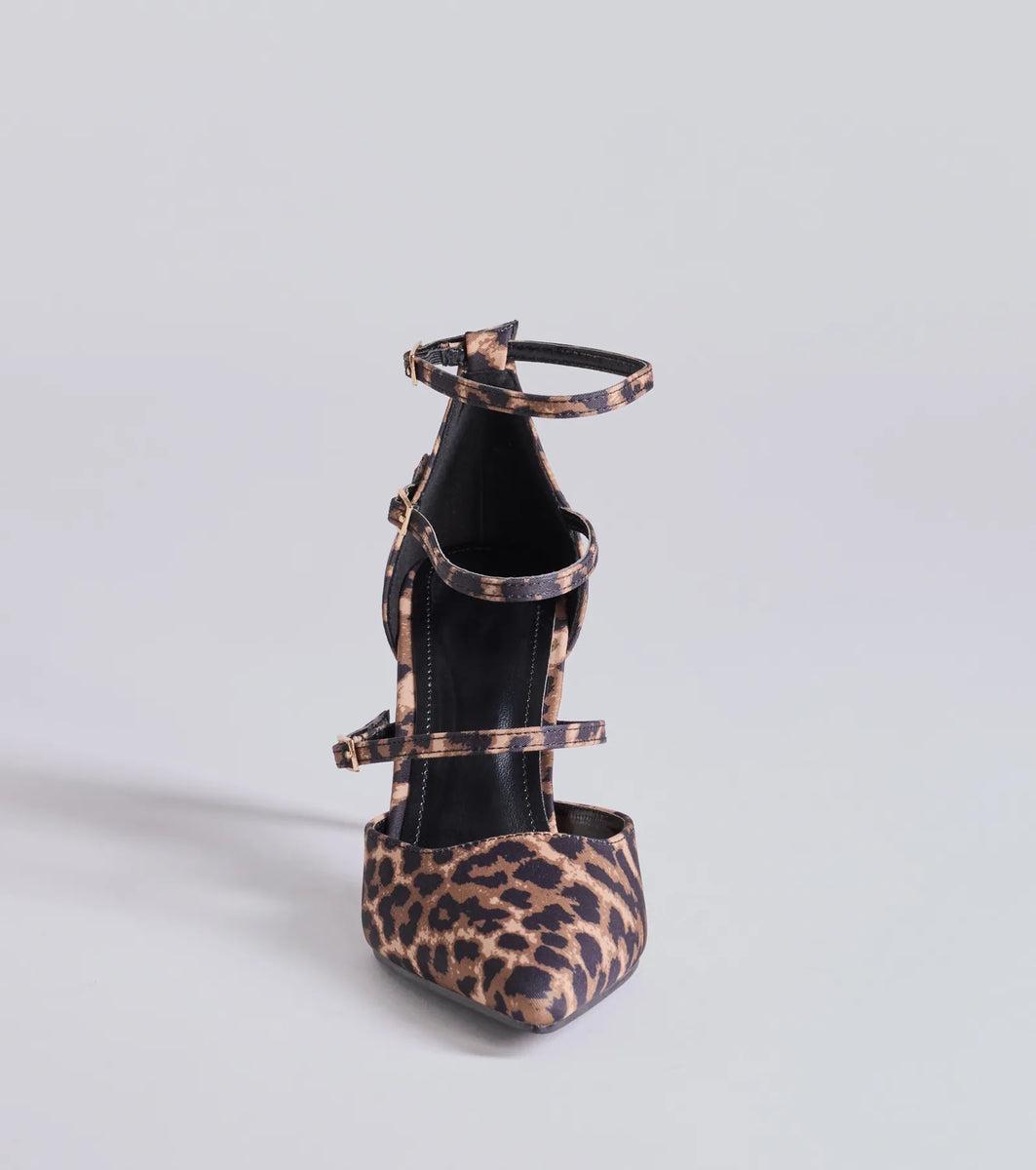 Wildly Fierce Leopard Stiletto Pumps Product Image