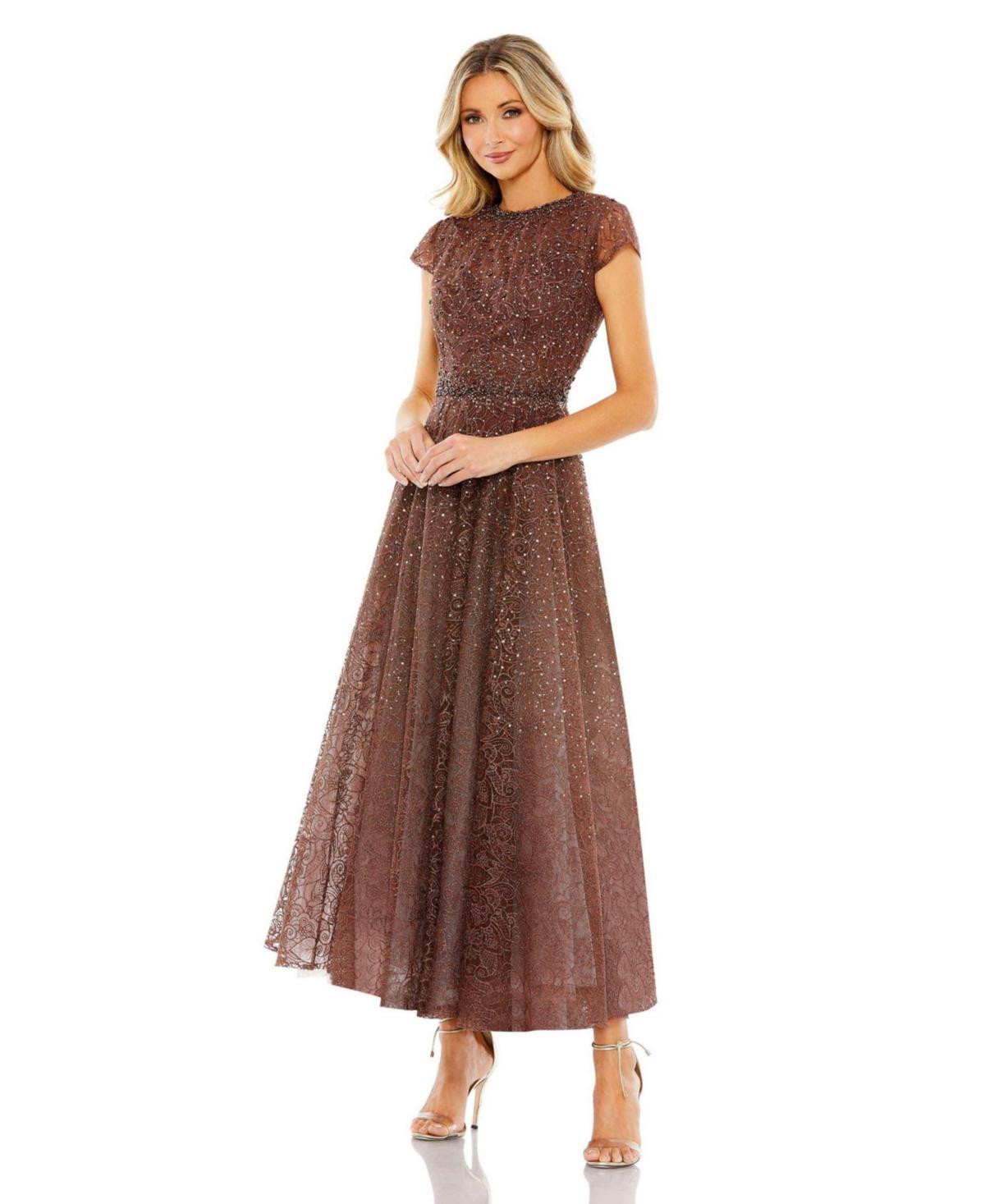 Womens A-Line Midi-Dress Product Image