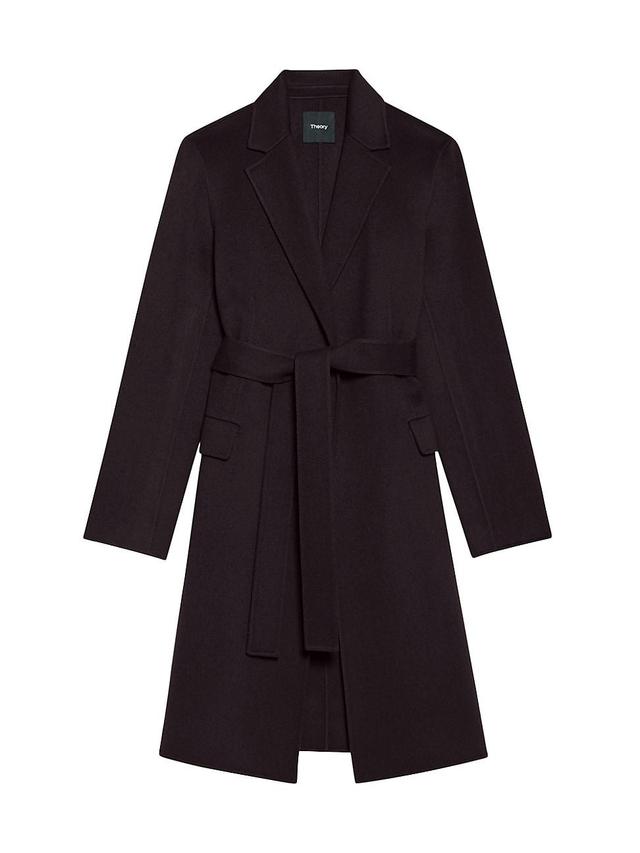 Theory Wool & Cashmere Wrap Coat Product Image