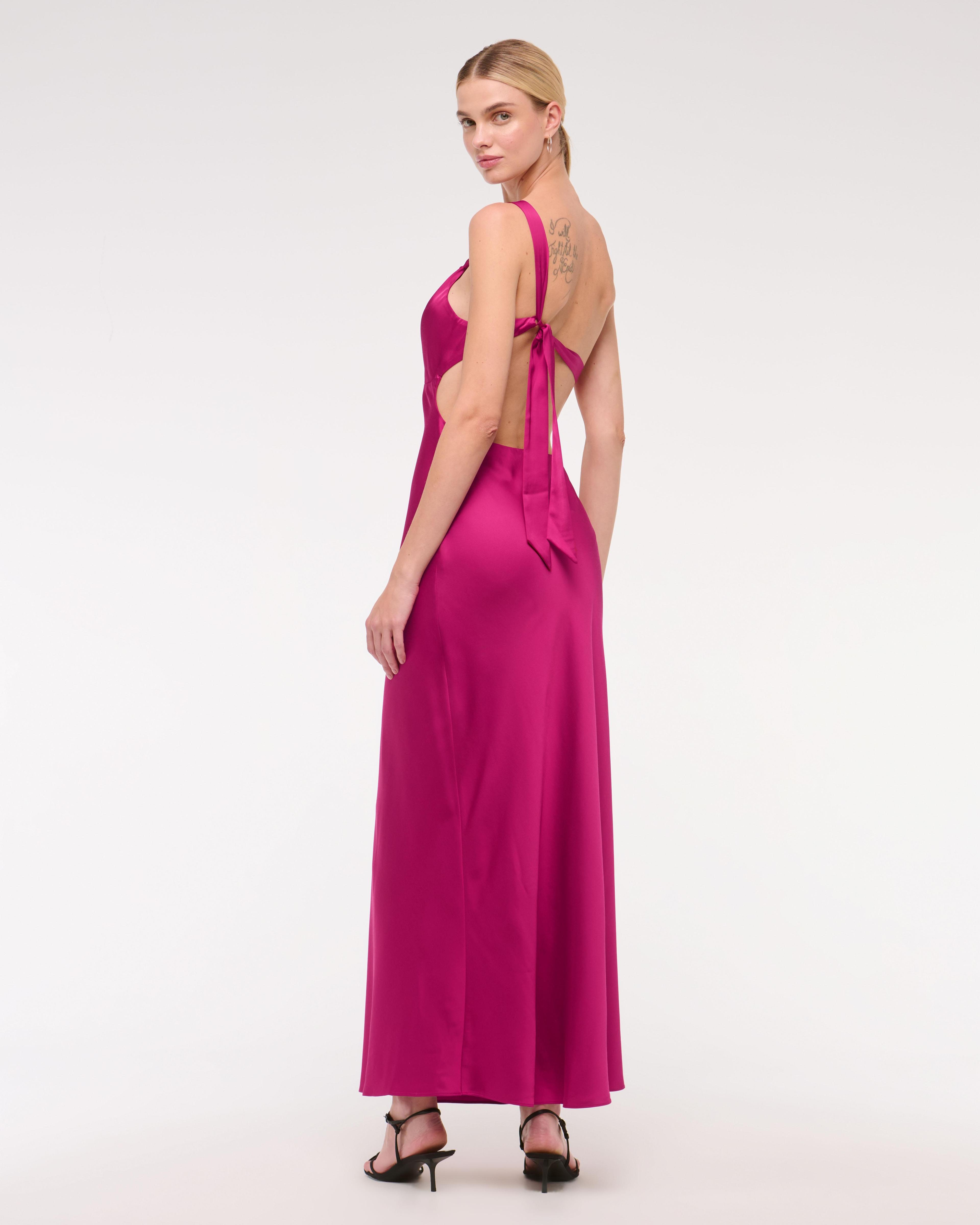 Tie-Back Slip Maxi Dress Product Image