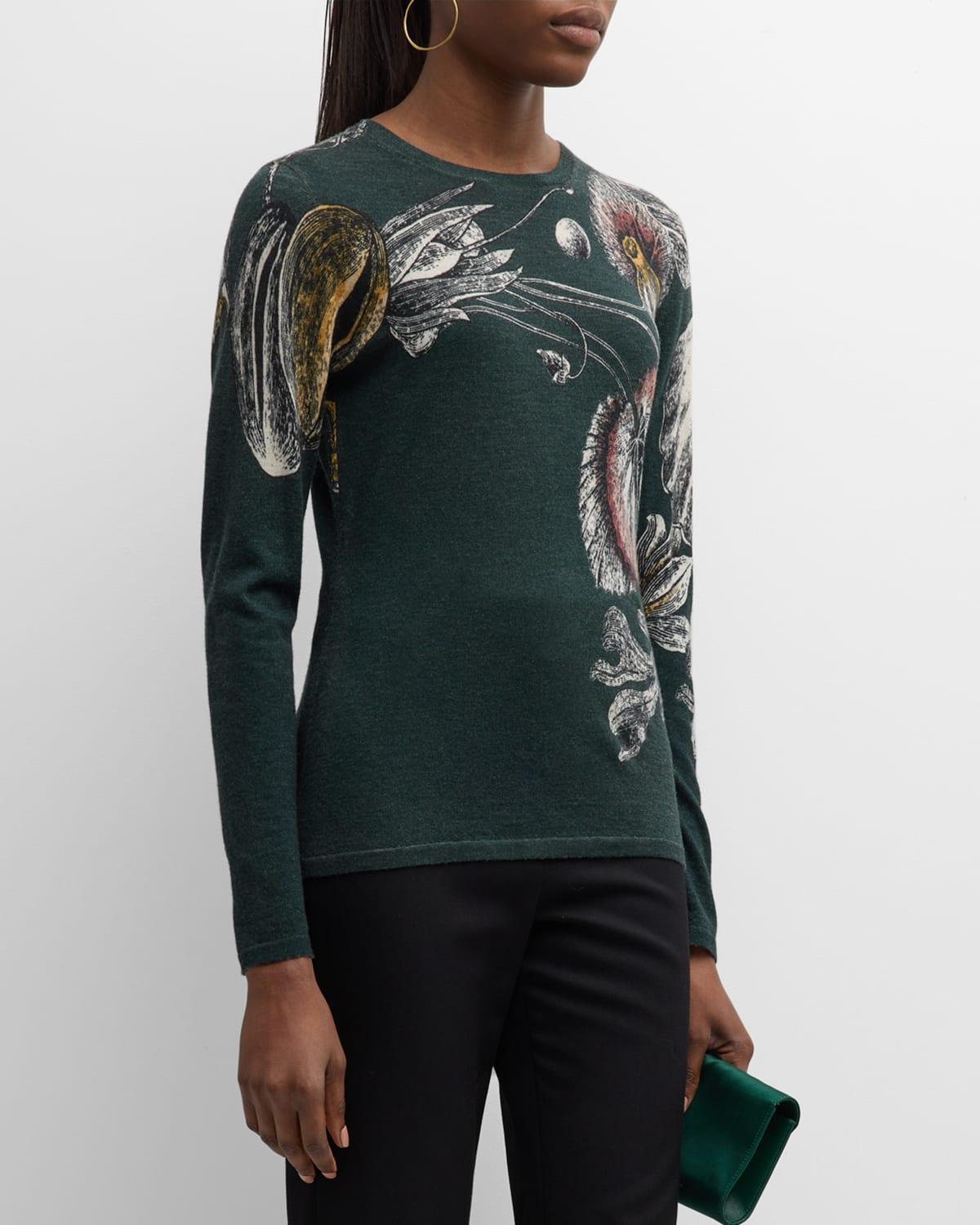 Jason Wu Collection Merino Wool Floral Sweater Product Image