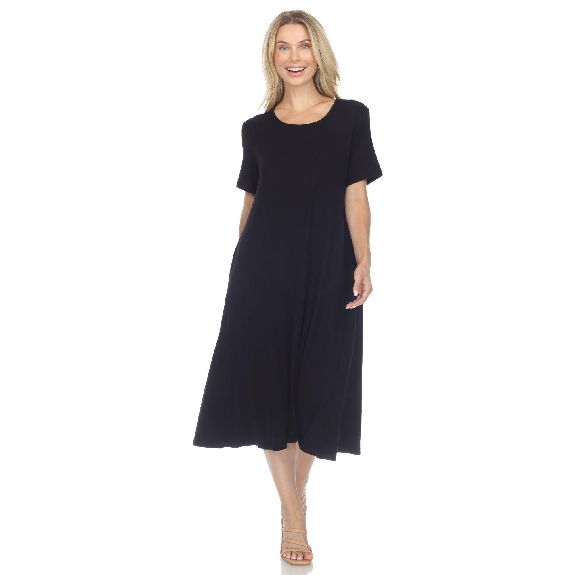 Short Sleeve Midi Dress Product Image