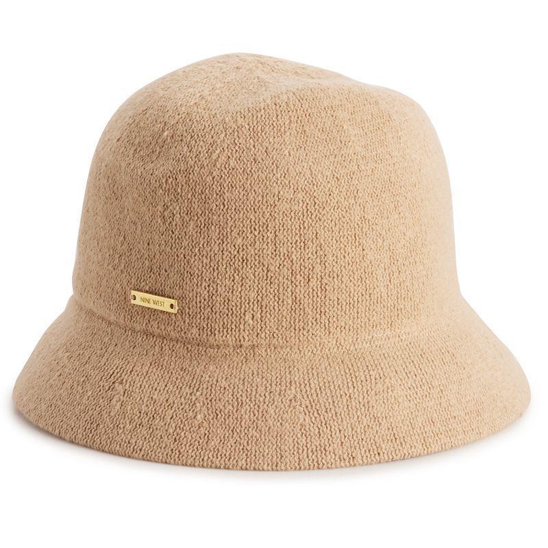 Womens Nine West Melton Knit Cloche Hat Product Image