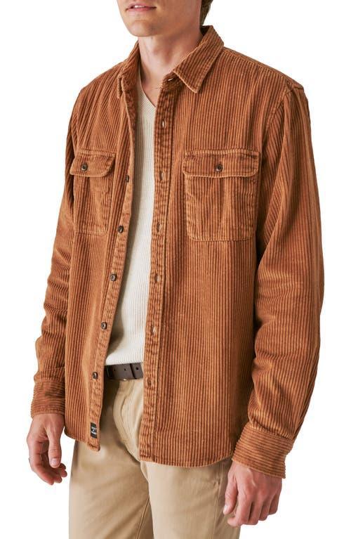 Lucky Brand Corduroy Workwear Long Sleeve Shirt (Thrush) Men's T Shirt Product Image