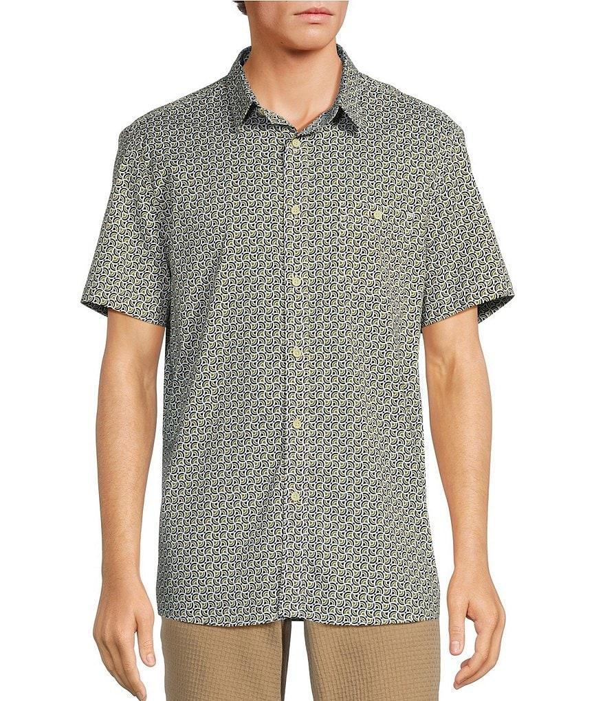 Rowm Short Sleeve Geometric Print Shirt Product Image