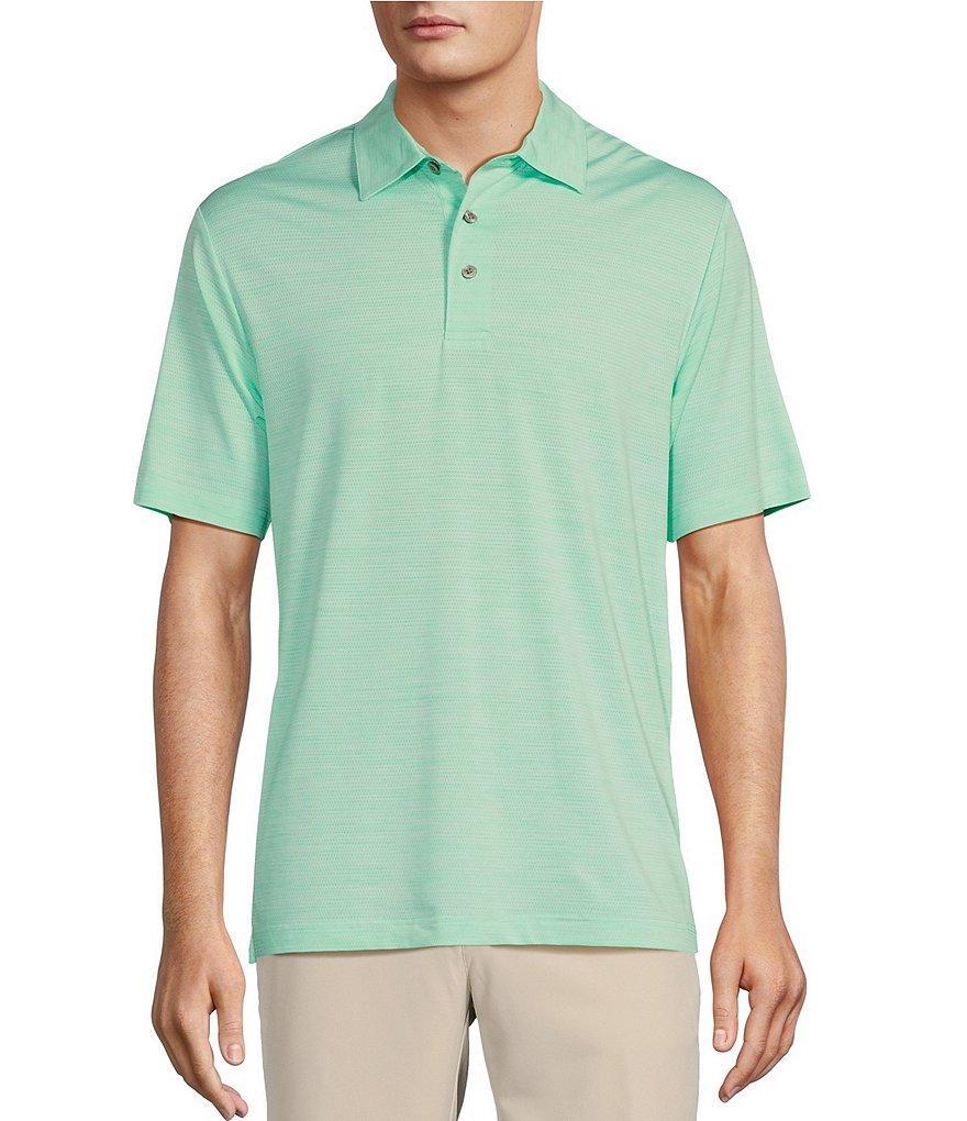 Roundtree & Yorke Performance Short Sleeve Solid Mesh Polo Shirt Product Image