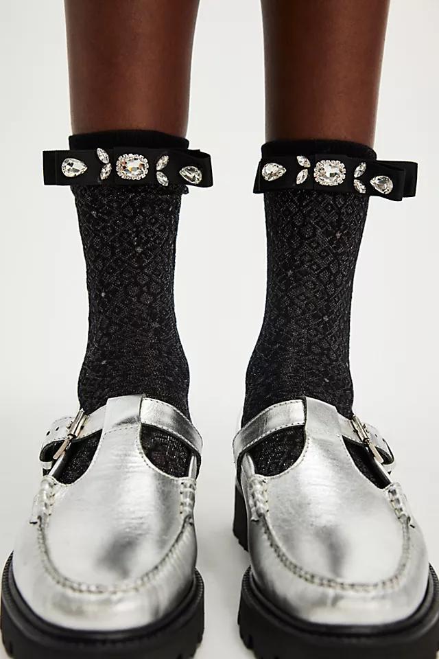 Crystal Craze Bow Lace Socks Product Image