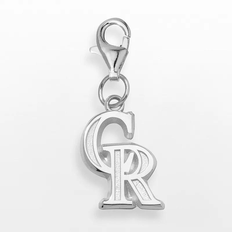 LogoArt Colorado Rockies Sterling Silver Logo Charm, Womens Product Image