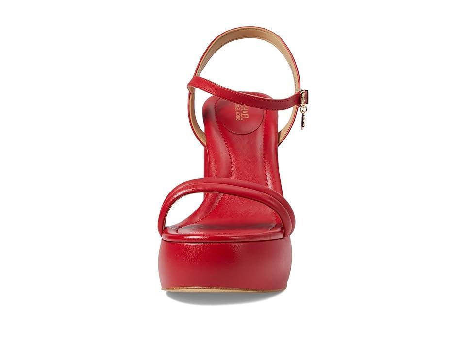 MICHAEL Michael Kors Laci Platform Sandal (Crimson) Women's Shoes Product Image