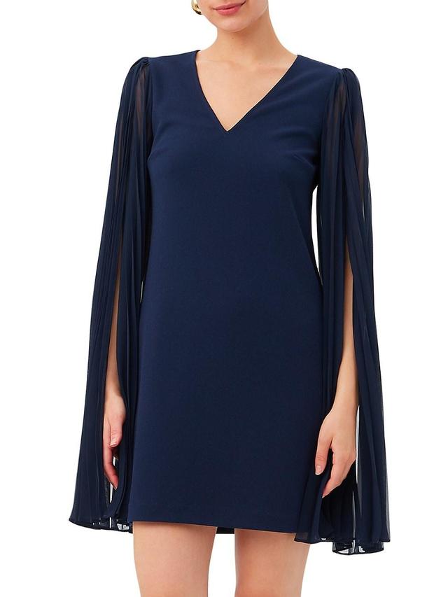 Womens Celestina Cape-Sleeve Minidress Product Image