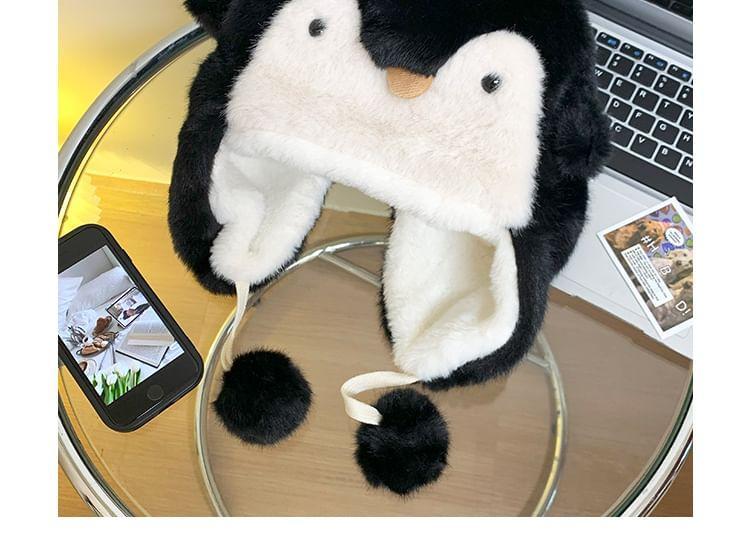 Penguin Chenille Trapper Hat Product Image