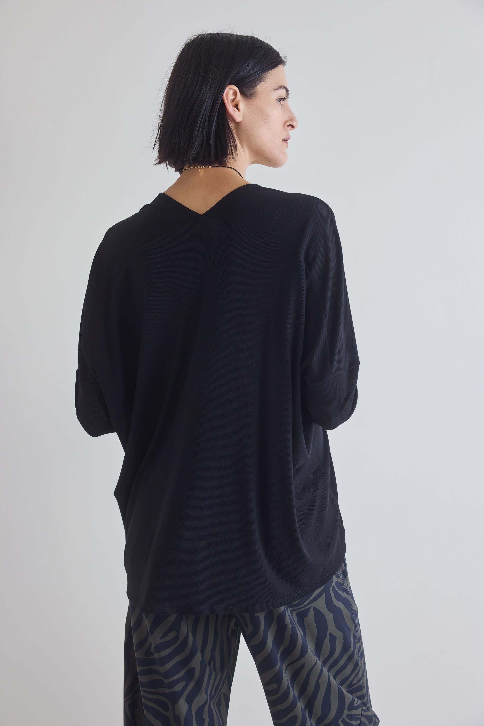 The Ribbed Dolman Long Sleeve Top Product Image