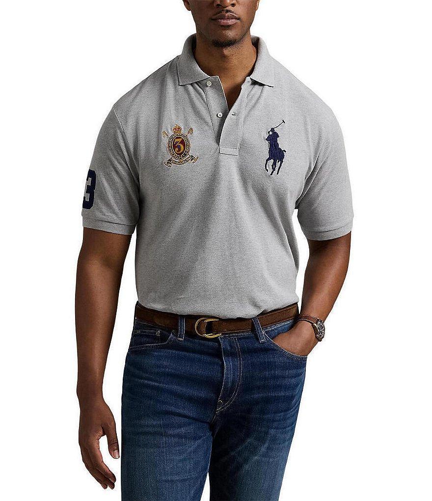 Polo Ralph Lauren Big & Tall Classic Fit Big Pony Mesh Short Sleeve Polo Shirt Product Image