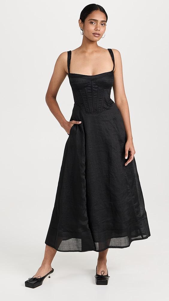 BARDOT Adaline Corset Midi Dress | Shopbop product image