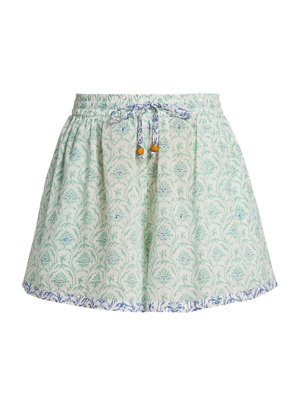 Womens Carmen Nautilus-Print Shorts Product Image