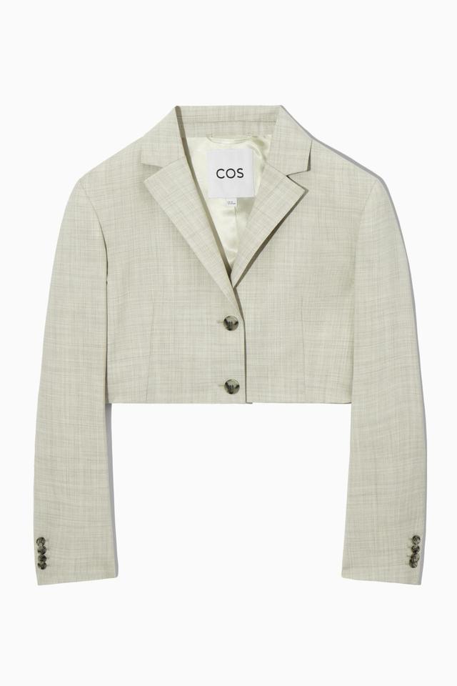 CROPPED WOOL BLAZER Product Image