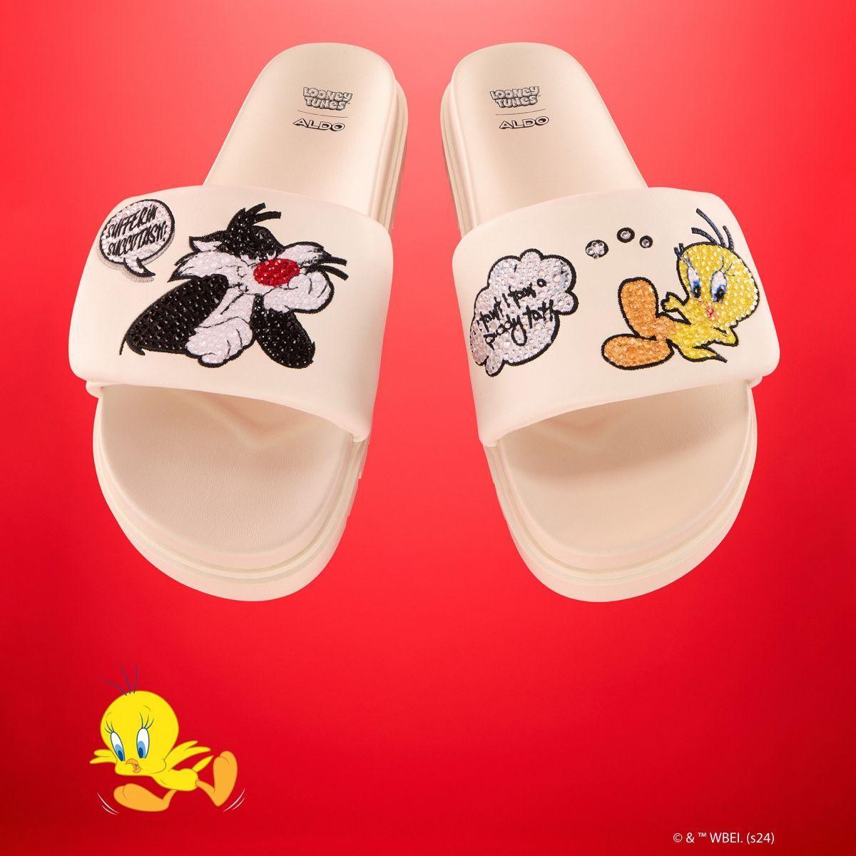 Ltslides White Women's Looney Tunes | ALDO US Product Image