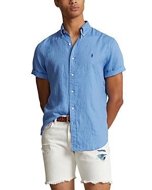 Polo Ralph Lauren Short Sleeve Linen Button-Down Shirt Product Image