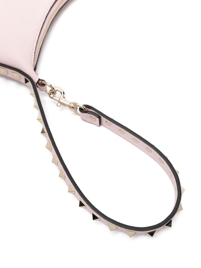 Rockstud Leather Mini Bag In Light Pink Product Image